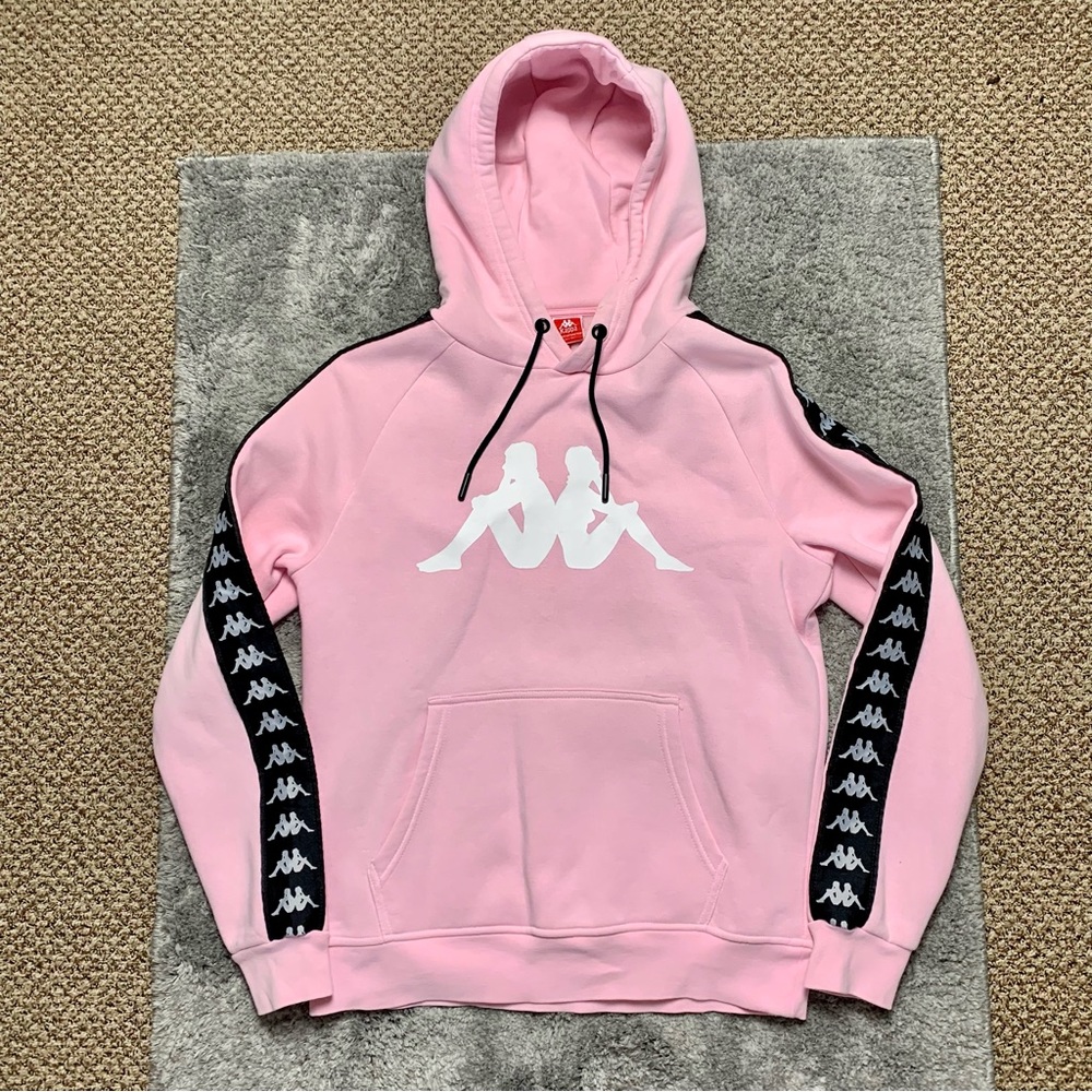 Kappa Logo Tape Sleeves Hoodie